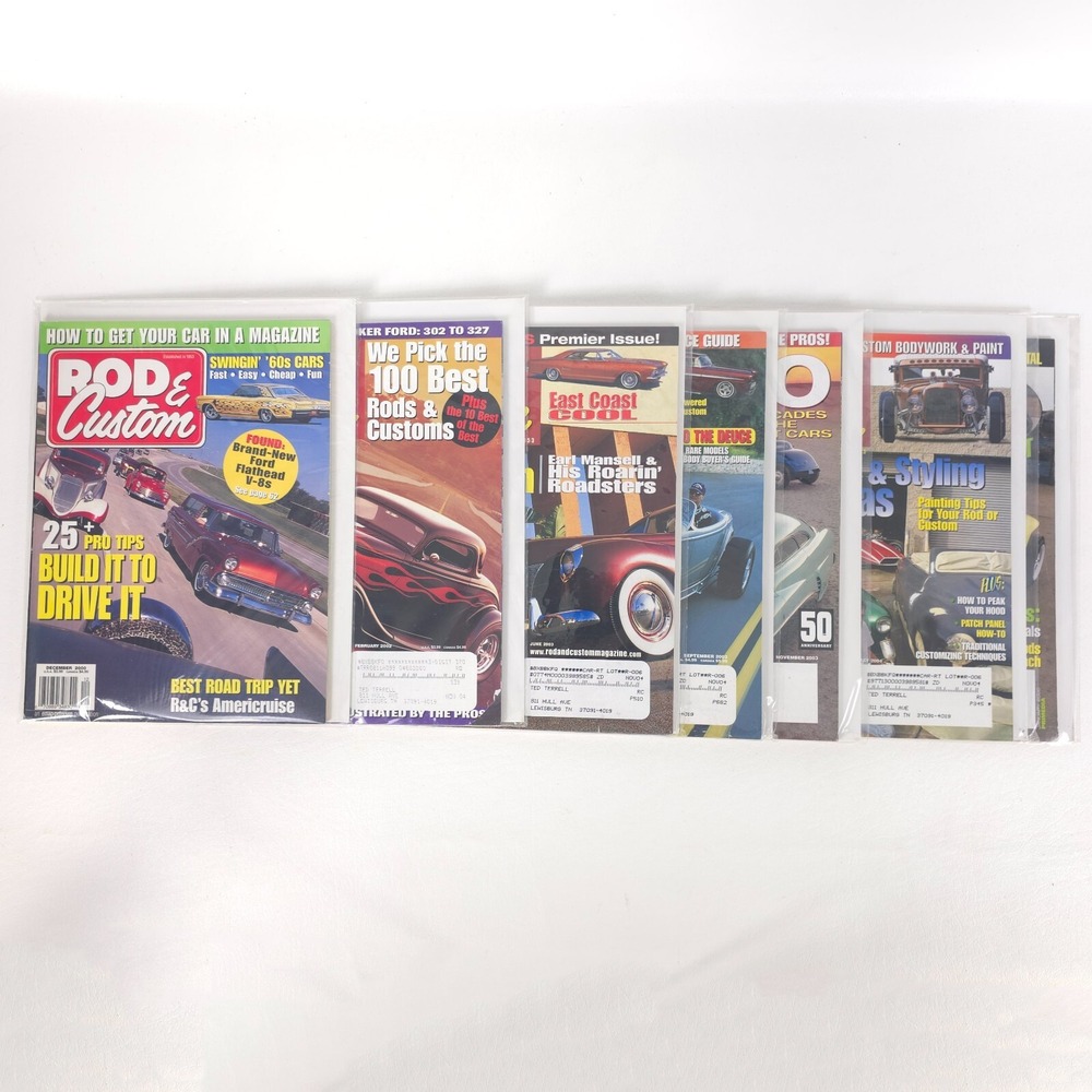 7 ROD & CUSTOM Magazine Issues 2000–2005 Hot Rod Tips V8 Flathead Custom Car